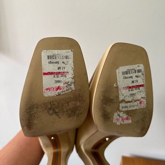 Sam Edelman Jed Women’s Matte Eggshell Ivory Chunky Platform Tassel Detail Loafe - Picture 12 of 14